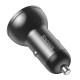 BASEUS 12V 24W, 2xUSB-A, сив - CCBX-0G