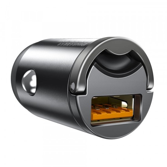 BASEUS 12V 30W, USB-A, Tiny Star Mini, сив - VCHX-A0G BASEUS 12V 30W, USB-A, Tiny Star Mini, сив - VCHX-A0G