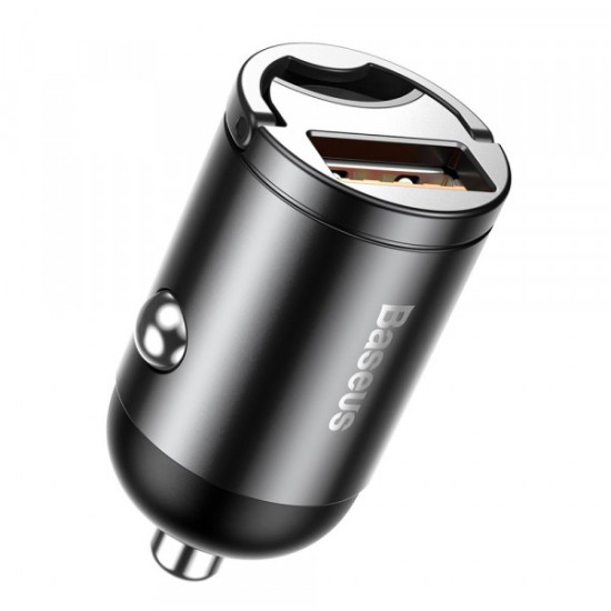 BASEUS 12V 30W, USB-A, Tiny Star Mini, сив - VCHX-A0G BASEUS 12V 30W, USB-A, Tiny Star Mini, сив - VCHX-A0G