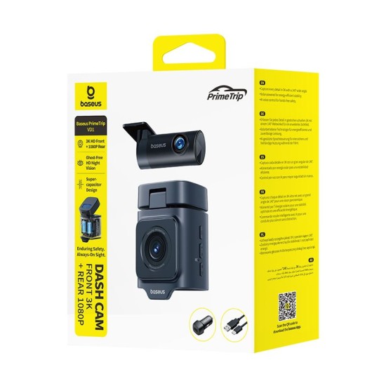 BASEUS Dash Camera PrimeTrip VD1 /черен/ - C0115900