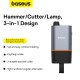 BASEUS Инструмент за разбиване на стъкло и рязане на колан GoTrip DT1 /сив/ - C10934401111-00