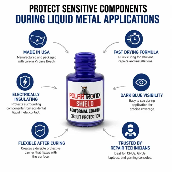 Течен метал Shield 5ml LM Shield Conformal Coating - Circuit Board Protector (PolarTronix) Течен метал Shield 5ml LM Shield Conformal Coating - Circuit Board Protector (PolarTronix)