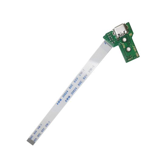 Micro USB Букса за зареждане Board с 12-Pin Лентов кабел за PlayStation 4 Controllers (Version 1: JDS-050 / JDS-055) Micro USB Букса за зареждане Board с 12-Pin Лентов кабел за PlayStation 4 Controllers (Version 1: JDS-050 / JDS-055)