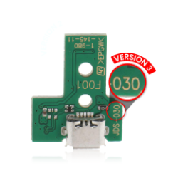 Micro USB Букса за зареждане Board с 12-Pin Лентов кабел за PlayStation 4 Controllers (Version 3: JDS-030)