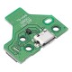 Micro USB Букса за зареждане Board с 12-Pin Лентов кабел за PlayStation 4 Controllers (Version 2: JDS-011)