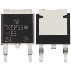 TK5P65W - N-Channel Захранване Mosfet за PlayStation 4 Slim / Pro (TO252) (Изисква запояване) TK5P65W - N-Channel Захранване Mosfet за PlayStation 4 Slim / Pro (TO252) (Изисква запояване)
