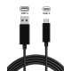 USB-A to USB-C Захранващ & Data Кабел (1.5m, 5ft) за PS5 / Xbox Series X / Switch Pro Controllers & USB-C Devices