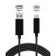 USB-A to USB-C Захранващ & Data Кабел (1.5m, 5ft) за PS5 / Xbox Series X / Switch Pro Controllers & USB-C Devices