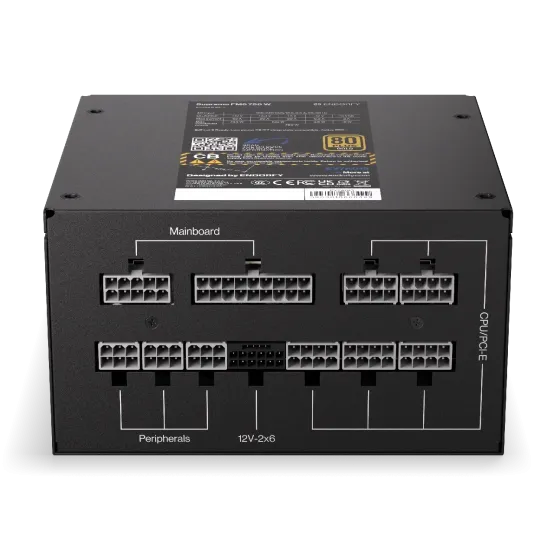 Захранващ блок Endorfy Supremo FM6 750W 80+ Gold, PCIe 5.1 - Fully Modular