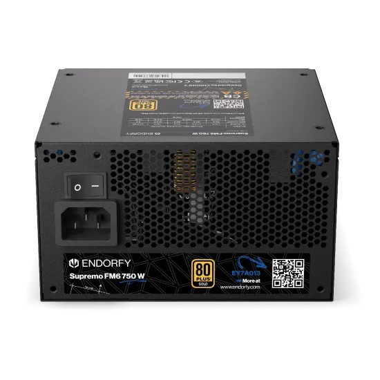 Захранващ блок Endorfy Supremo FM6 750W 80+ Gold, PCIe 5.1 - Fully Modular