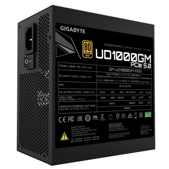 Захранващ блок Gigabyte UD1000GM PG5, 1000W