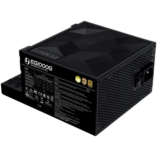 Захранващ блок Lian Li EDGE 1000W 80+ Gold PCIe 5.1, ATX 3.1 - Черно Захранващ блок Lian Li EDGE 1000W 80+ Gold PCIe 5.1, ATX 3.1 - Черно