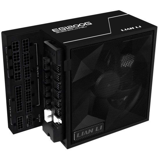 Захранващ блок Lian Li EDGE 1200W 80+ Gold PCIe 5.1, ATX 3.1 - Черно Захранващ блок Lian Li EDGE 1200W 80+ Gold PCIe 5.1, ATX 3.1 - Черно