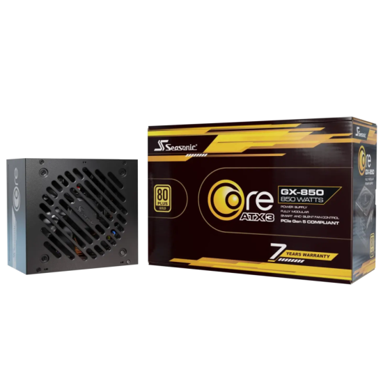 Захранващ блок Seasonic CORE GX 850W 80+ Gold, Fully Modular, ATX 3.1, PCIe 5.0 Захранващ блок Seasonic CORE GX 850W 80+ Gold, Fully Modular, ATX 3.1, PCIe 5.0