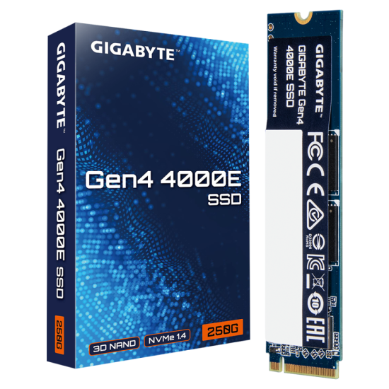 SSD Gigabyte 4000E 250GB, NVMe, PCIe 4.0 Gen4