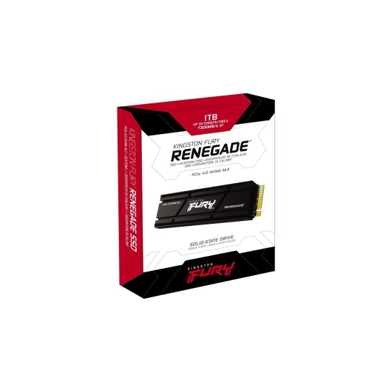 SSD Kingston Fury Renegade M.2-2280 PCIe 4.0 NVMe 1000GB, Heatsink