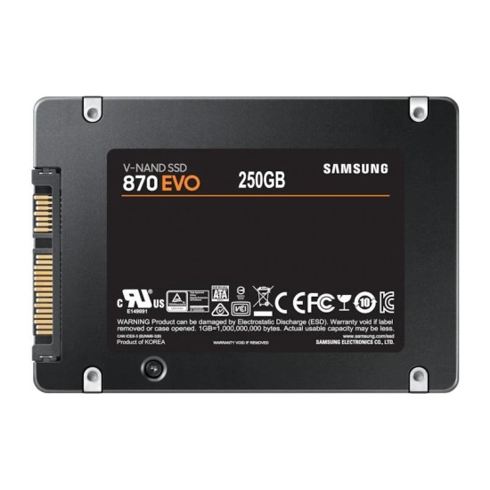 SSD SAMSUNG 870 EVO SATA 2.5”, 250GB, SATA 6 Gb/s, MZ-77E250B/EU