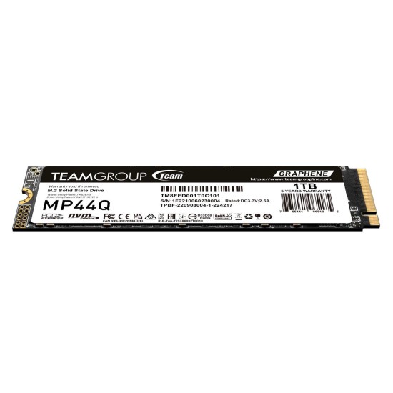 SSD Team Group MP44Q, M.2 2280 NVMe, 1TB, PCI-e 4.0 x4 SSD Team Group MP44Q, M.2 2280 NVMe, 1TB, PCI-e 4.0 x4