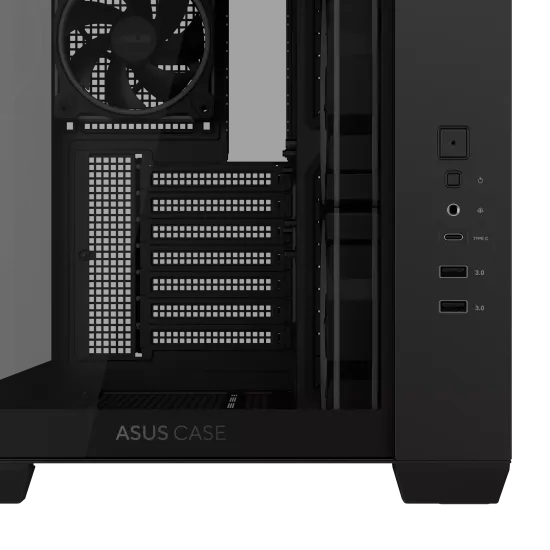 Кутия ASUS A32 PLUS Tempered Glass + 4 ARGB Вентилатора - Black