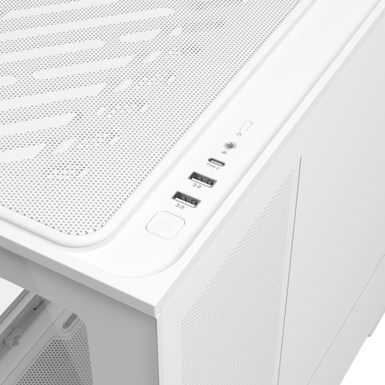 Кутия ASUS Prime AP202 ARGB mATX + 3 ARGB Вентилатора - White Кутия ASUS Prime AP202 ARGB mATX + 3 ARGB Вентилатора - White