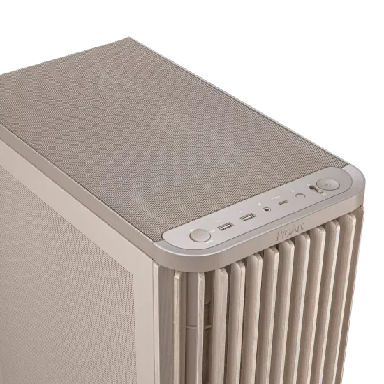 Кутия ASUS ProArt PA401 Wood Edition Beige - Mesh Panel