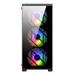 Кутия FSP CMT192 TG ATX Mid Tower, Черна