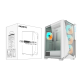 Кутия Gigabyte C301 WHITE V2, TG, Mid-Tower Кутия Gigabyte C301 WHITE V2, TG, Mid-Tower