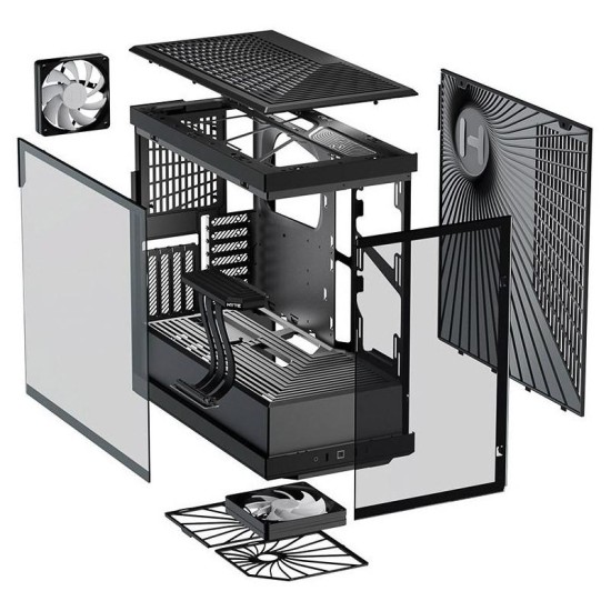 Кутия HYTE Y40 Tempered Glass, Mid-Tower, Черна, Стъклени панели Кутия HYTE Y40 Tempered Glass, Mid-Tower, Черна, Стъклени панели