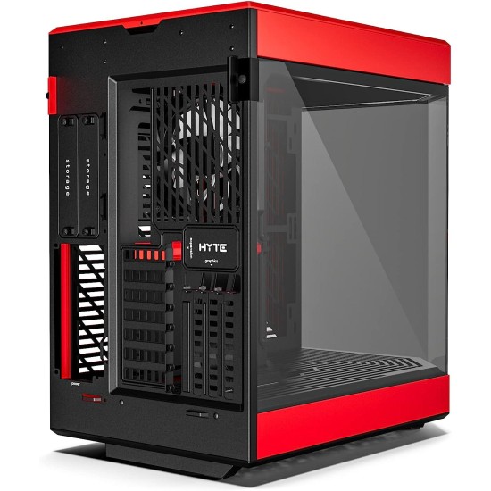 Кутия HYTE Y60 Tempered Glass, Mid-Tower, Черно и Червено