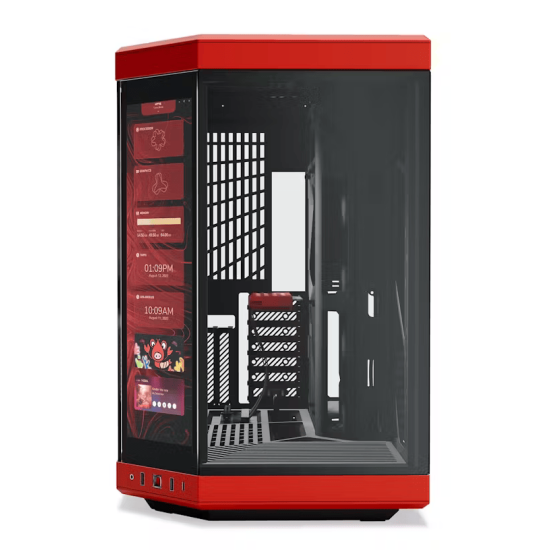 Кутия HYTE Y70 Tempered Glass Black/Red