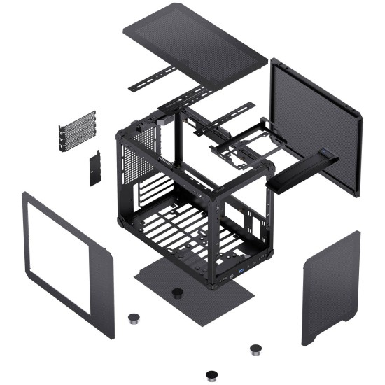 Кутия Jonsbo C6 MAX Micro-ATX - Black
