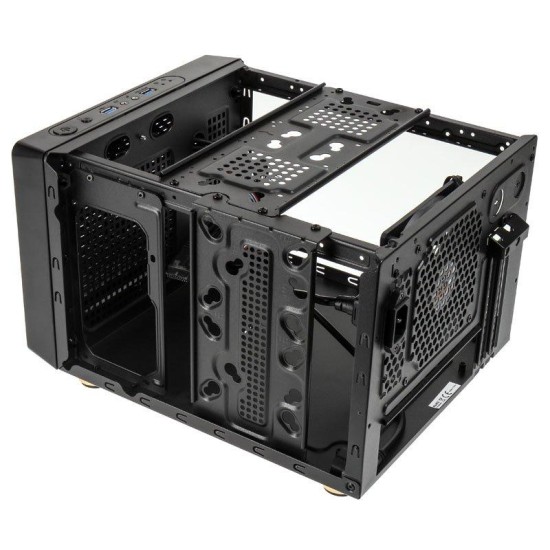 Кутия Kolink Satellite Cube, Mini-ITX, Micro-ATX, Черен