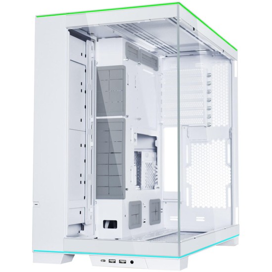 Кутия Lian Li PC-O11 Dynamic EVO RGB Mid-Tower, Tempered Glass, Бяла