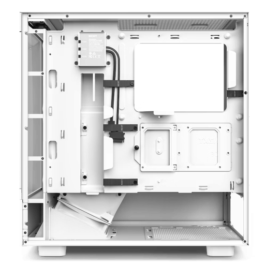 Кутия NZXT H5 Elite Matte White, Tempered Glass, Mid-Tower