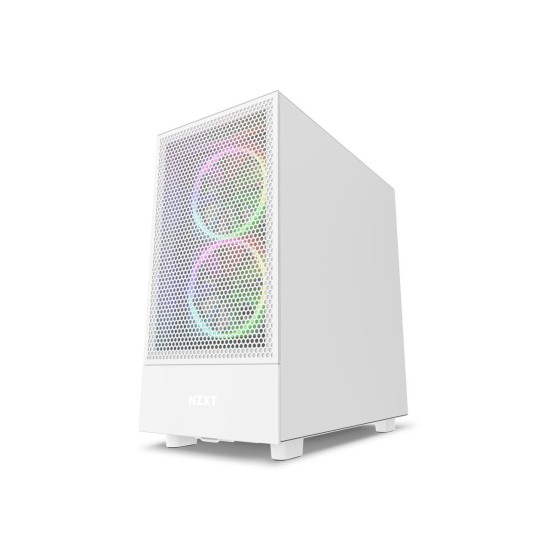 Кутия NZXT H5 Flow Matte White, Mid-Tower