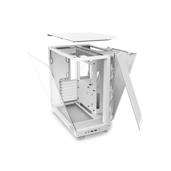 Кутия NZXT H6 Flow Matte White - Middle Tower