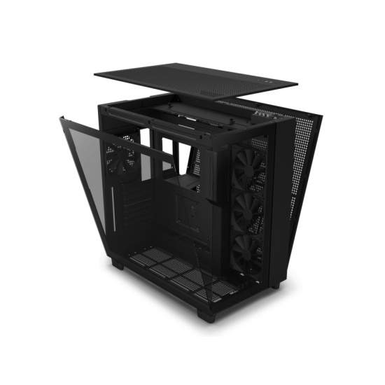 Кутия NZXT H9 Flow Matte Black