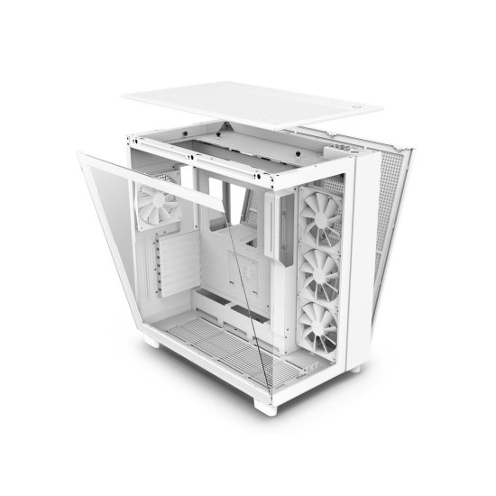 Кутия NZXT H9 Flow Matte White