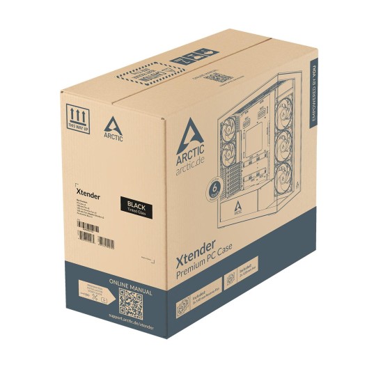 Кутия за компютър Arctic Xtender - Black Mid-Tower Кутия за компютър Arctic Xtender - Black Mid-Tower