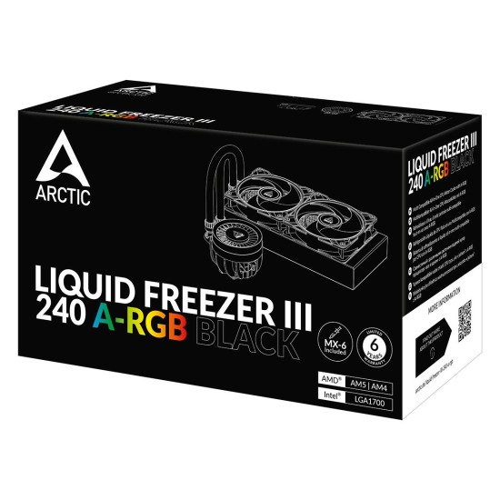 Охладител за процесор Arctic Liquid Freezer III 240 A-RGB Black, ACFRE00142A