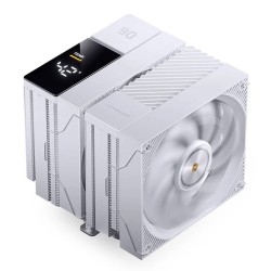 Охладител за процесор Jonsbo CC90 Dual Tower 130mm Display - Бял