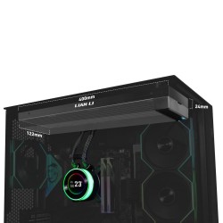 Охладител за процесор Lian Li HydroShift II LCD-C 360 Fanless ARGB - Черен