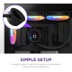 Охладител за процесор NZXT Kraken Elite RGB 280 Black, Customizable LCD Display