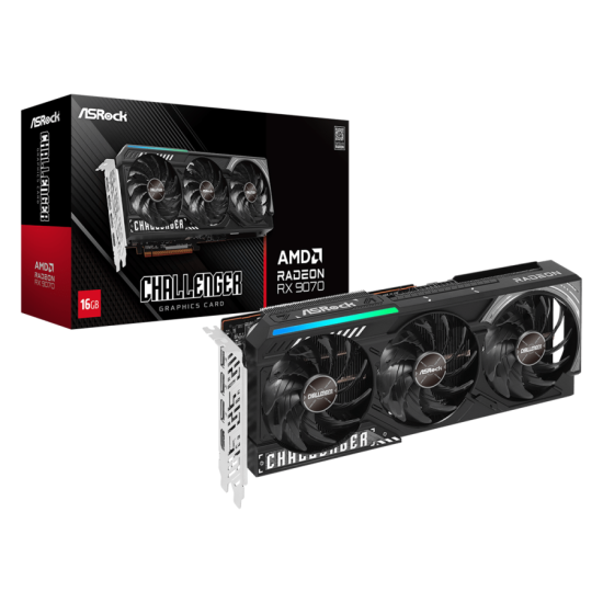 Видео карта ASROCK RADEON RX 9070 Challenger 16GB GDDR6