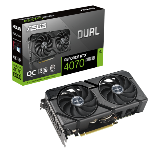 Видео карта ASUS DUAL GeForce RTX 4070 SUPER EVO OC 12GB GDDR6X