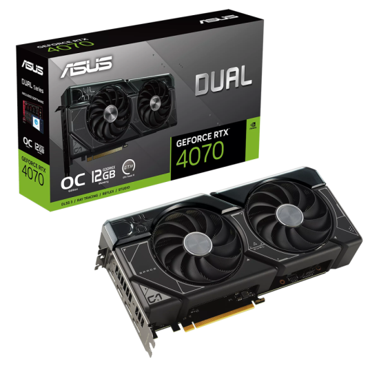 Видео карта ASUS Dual GeForce RTX 4070 OC 12GB GDDR6X