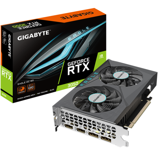 Видео карта GIGABYTE RTX 3050 EAGLE OC 6GB GDDR6