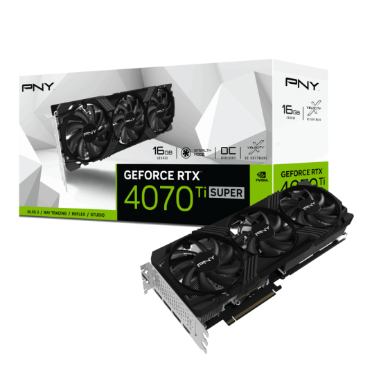 Видео карта PNY GeForce RTX 4070 TI SUPER VERTO 16GB OC GDDR6X