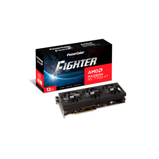 Видео карта POWERCOLOR AMD RADEON RX 7700 XT Fighter 12GB GDDR6