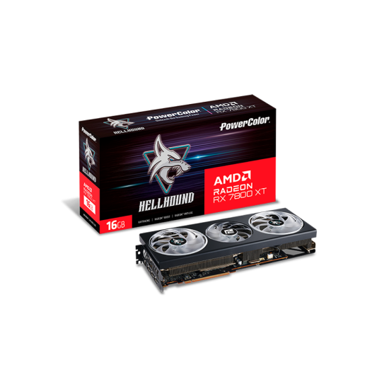 Видео карта POWERCOLOR AMD RADEON RX 7800 XT Hellhound 16GB GDDR6
